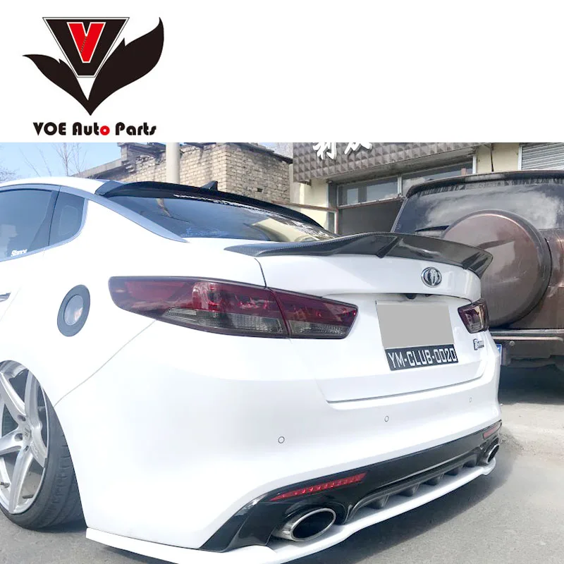 2016 2019 K5/Optima R style спойлер для заднего крыла из углеродного волокна/ФАП KIA