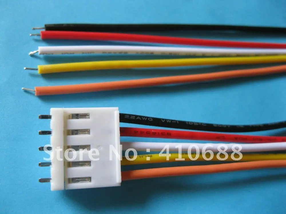 25 шт. VH3.96 3 96 мм 5 контактный разъем 22AWG провод с штырьковым коннектором 300 мм|wire