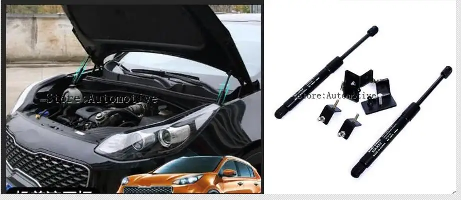 2 шт. подходит для KIA SPORTAGE QL аксессуары капот Лифт Поддержка стойки Газа пружинный амортизатор