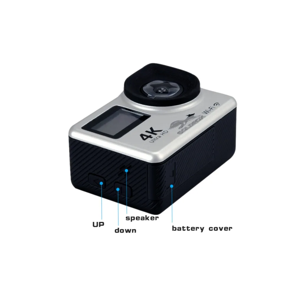 4K экшн-камера с сенсорным экраном wifi двойной экран 12MP 30m водонепроницаемый DV 170 градусов широкоугольный объектив пульт дистанционного управления Спортивная DV камера