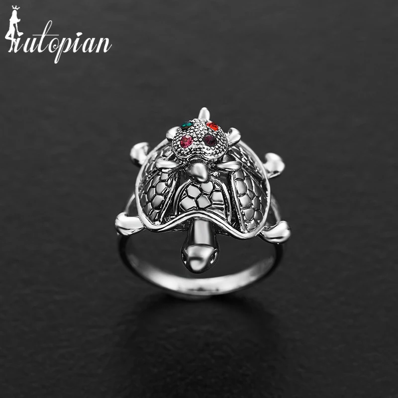Новое поступление от бренда Iutopian кольцо с милой черепашкой для мамы и ребенка