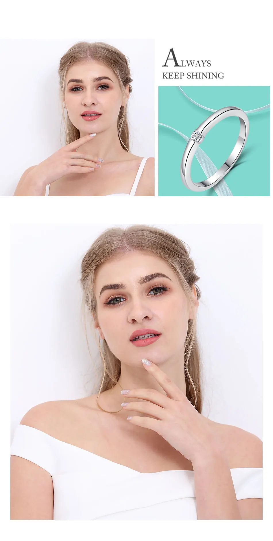 Belawang Аутентичные кольцо из стерлингового серебра 925 пробы браслет с кристаллами циркония круглое кольцо оригинальные свадебные украшения подарок для влюбленных