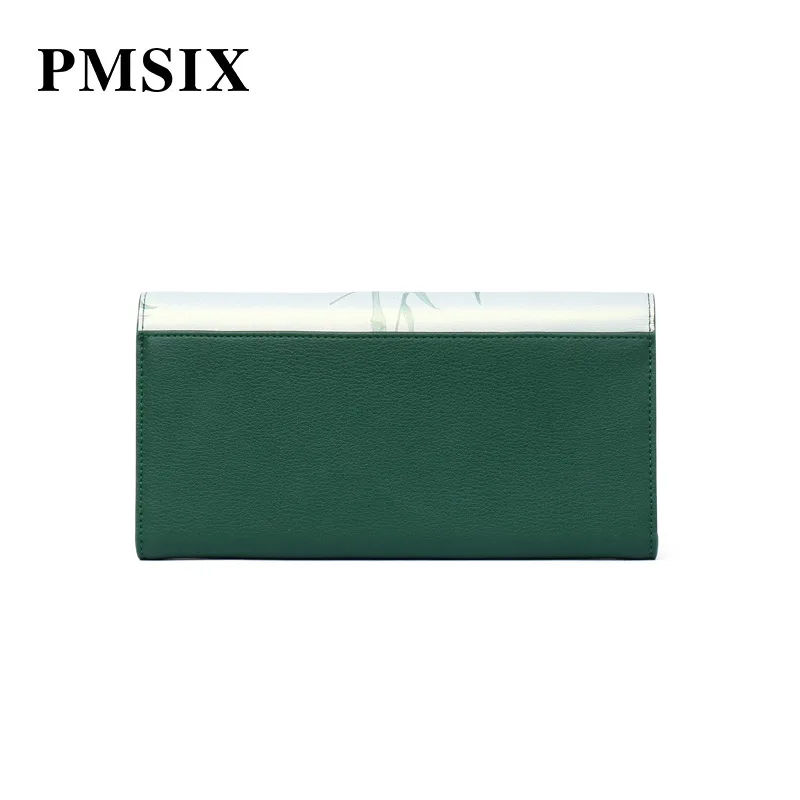 PMSIX, женский клатч, Ретро стиль, напульсники, цветочный принт, женский кошелек, на застежке, Модный женский кошелек, элегантный, для девушек, вечерний клатч