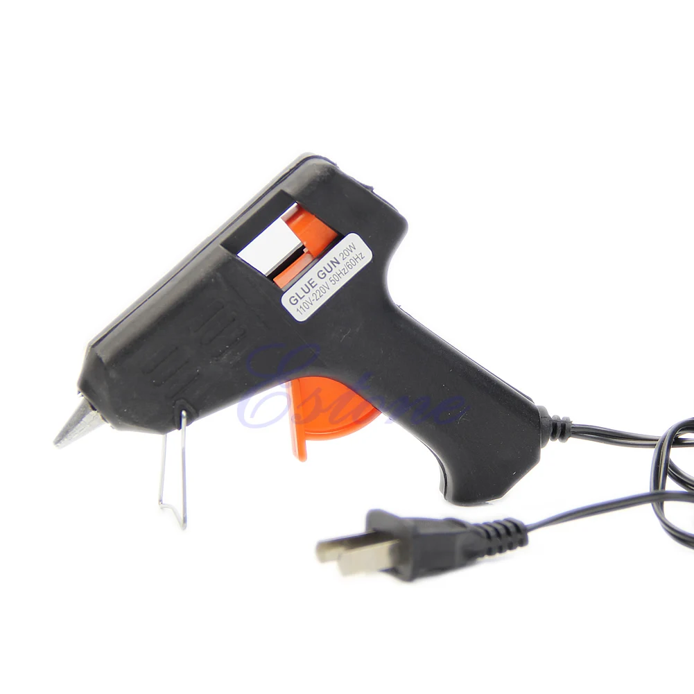 

20W Electric Heating Hot Melt Glue Gun Sticks Trigger Art Repair Tool US/EU Plug