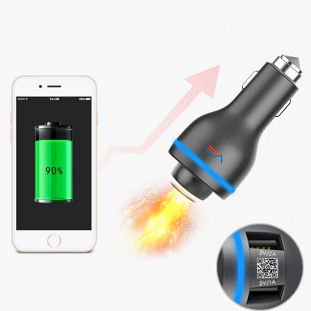 10 шт. автомобильное зарядное устройство с двумя USB-портами | Мобильные телефоны и