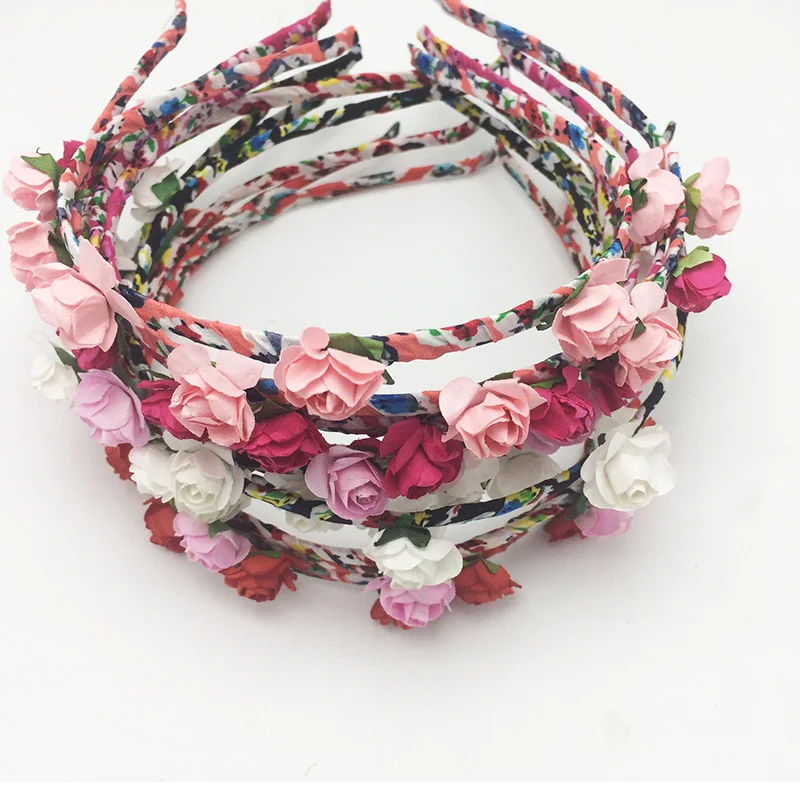 dream-it-possible fashion beautiful flower hairbands flowers headband wedding Bohemian Style Wreath Wedding Floral Garland Hair | Украшения
