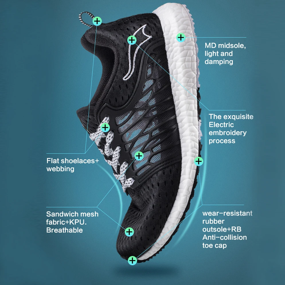 ONEMIX Men Running Shoes Breathable Mesh Women Sports Shoes Lightweight Comfortable Wear-Resisting Walking Sneakers Size 3.5-11