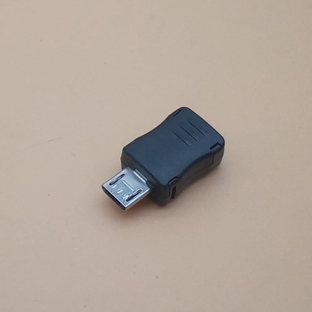 20 комплектов микро usb 5 контактный Т порт штекер соединитель черный пластиковый