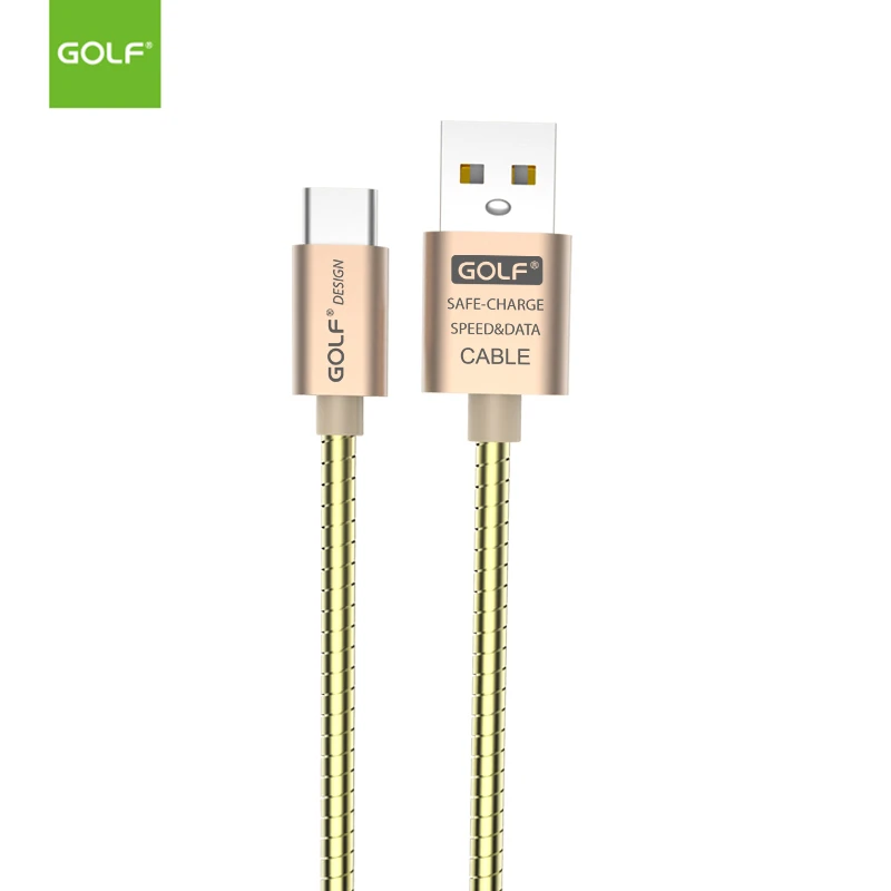 USB кабель GOLF 1 м для зарядки и передачи данных iPhone 7 8 Plus XR X XS 11 Pro Max Samsung S7 S8 S9 S10 LG OnePlus