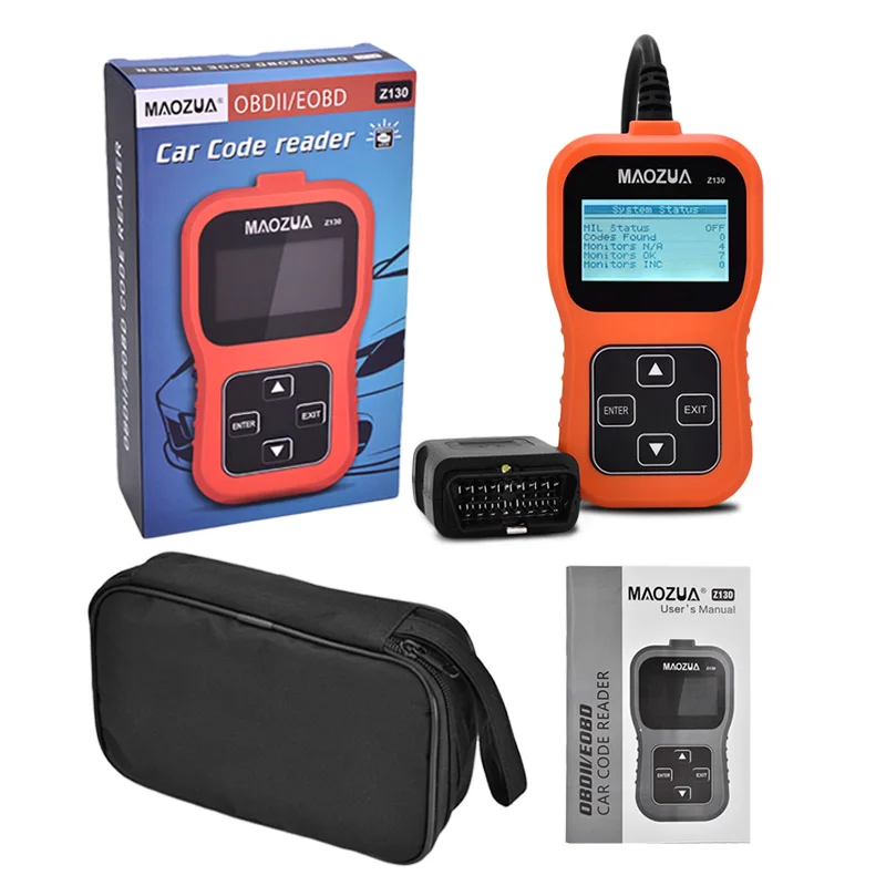 Автомобильный бензиновый сканер Maozua Z130 OBD 2 считыватель кодов поддержка полной