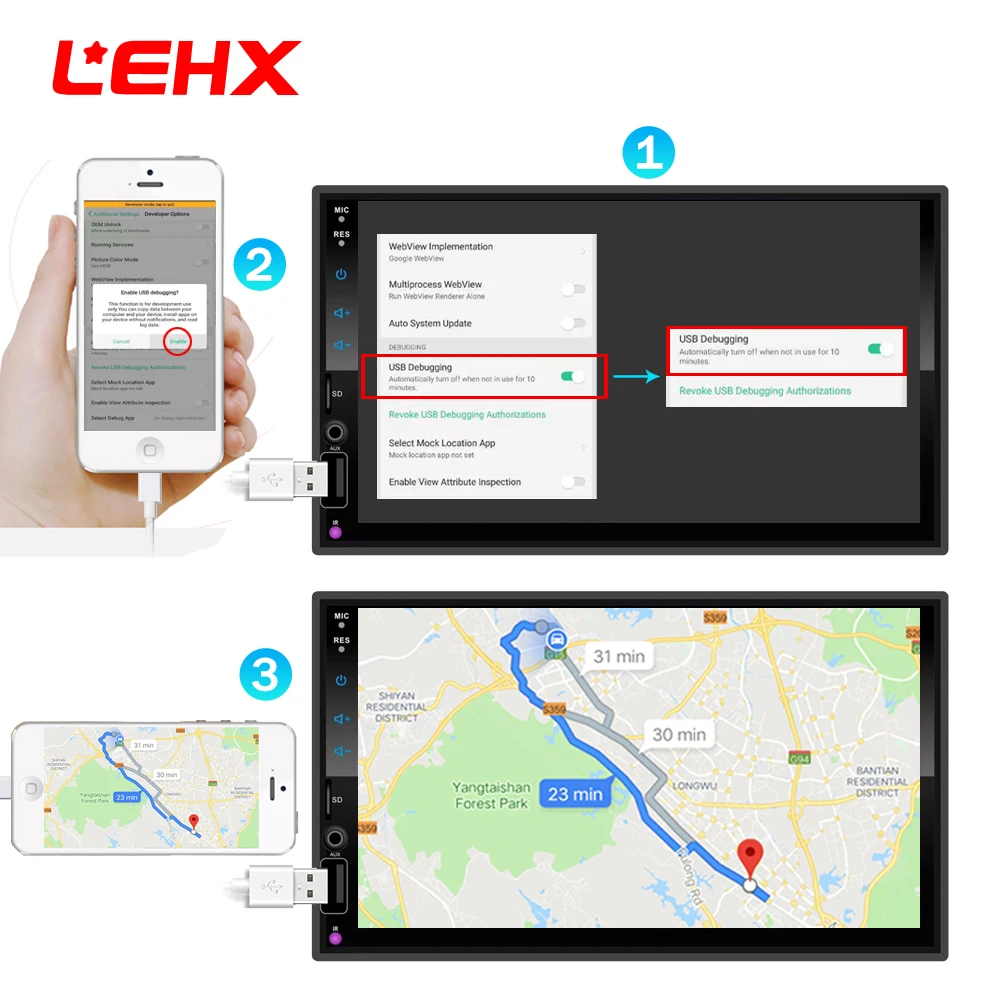 LEHX авто радио Автомобильный MP3-плеер автомобильный 7-дюймовый HD Bluetooth MP5 плеер Iphone
