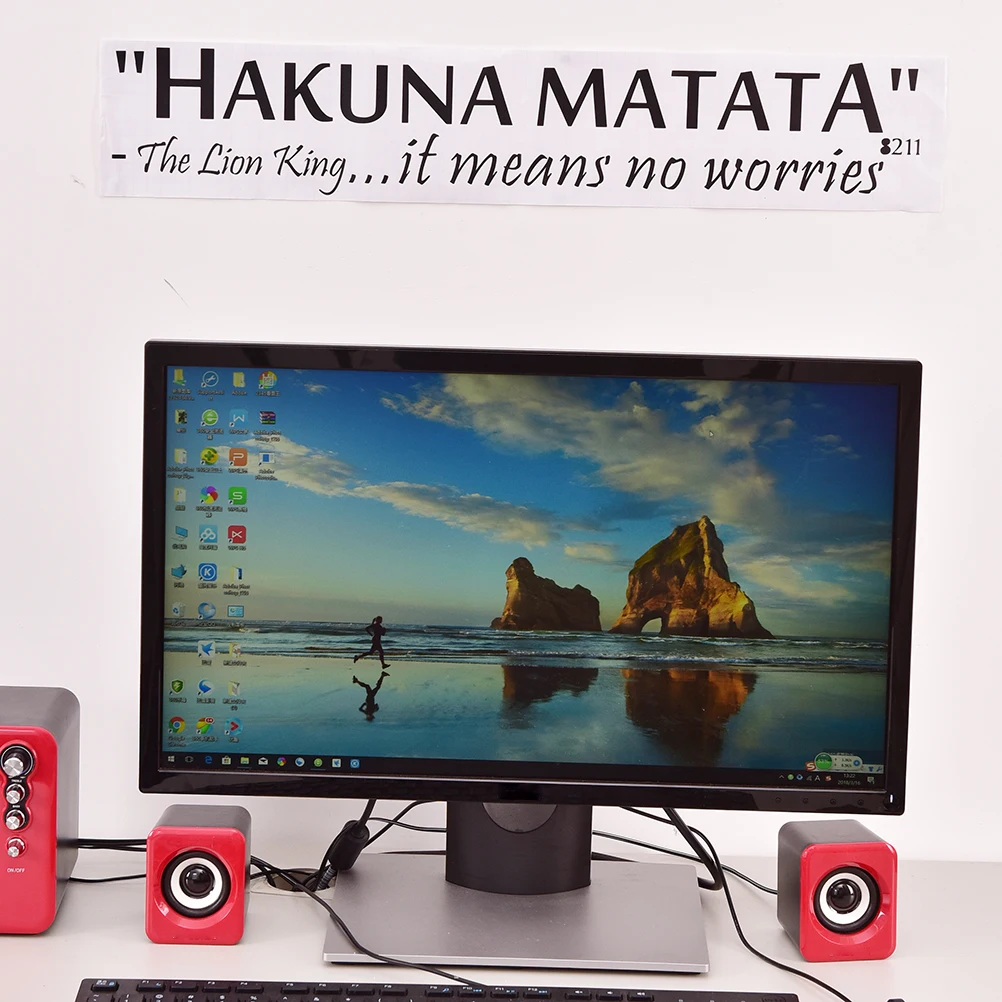 57*13 см наклейка на стену декоративная домашняя декорация Hakuna Matata не волнуйтесь