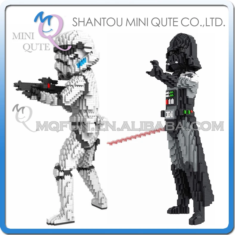 Mini Qute PZX movie star wars Stormtrooper Darth Vader super hero kids block plastic building boys educational gift toy | Игрушки и