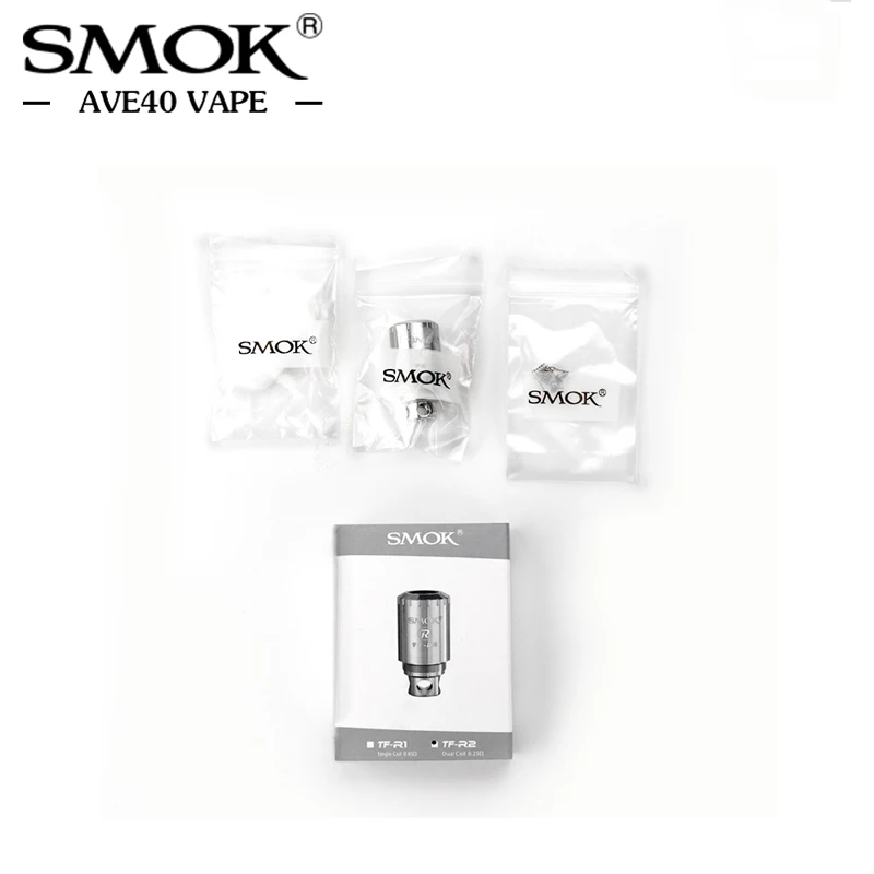 Smok оригинальный TFV4 Сменная Головка Катушки vape RBA одиночный/RBA двухъядерный для SMOK