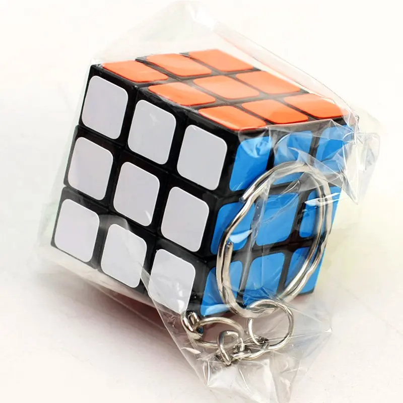 Брелок мини малого 3 см творческий кубик рубика Высокое качество ABS Cube 3x3x3