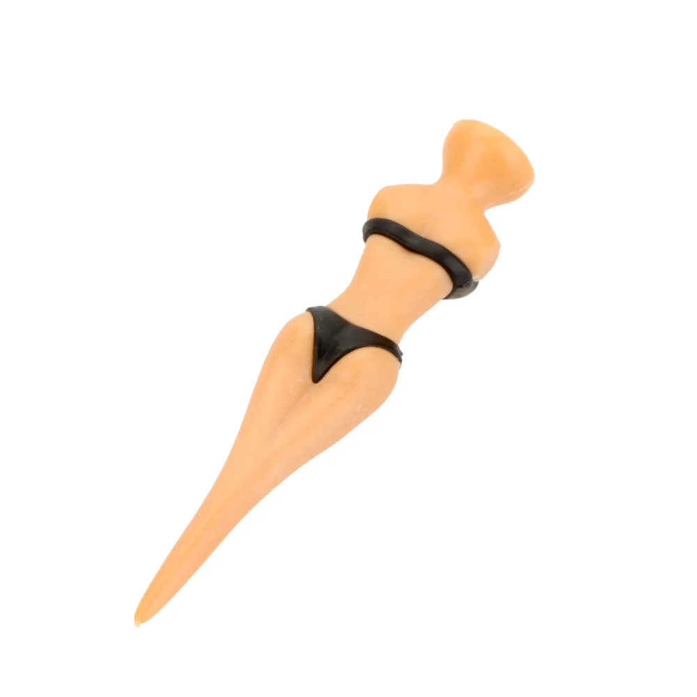 

6pcs 80mm Novel Bikini Lady Creative Golf Tees Divot Tools Durable New Plastic Golf Tee Golf Accessories Drop Shipping