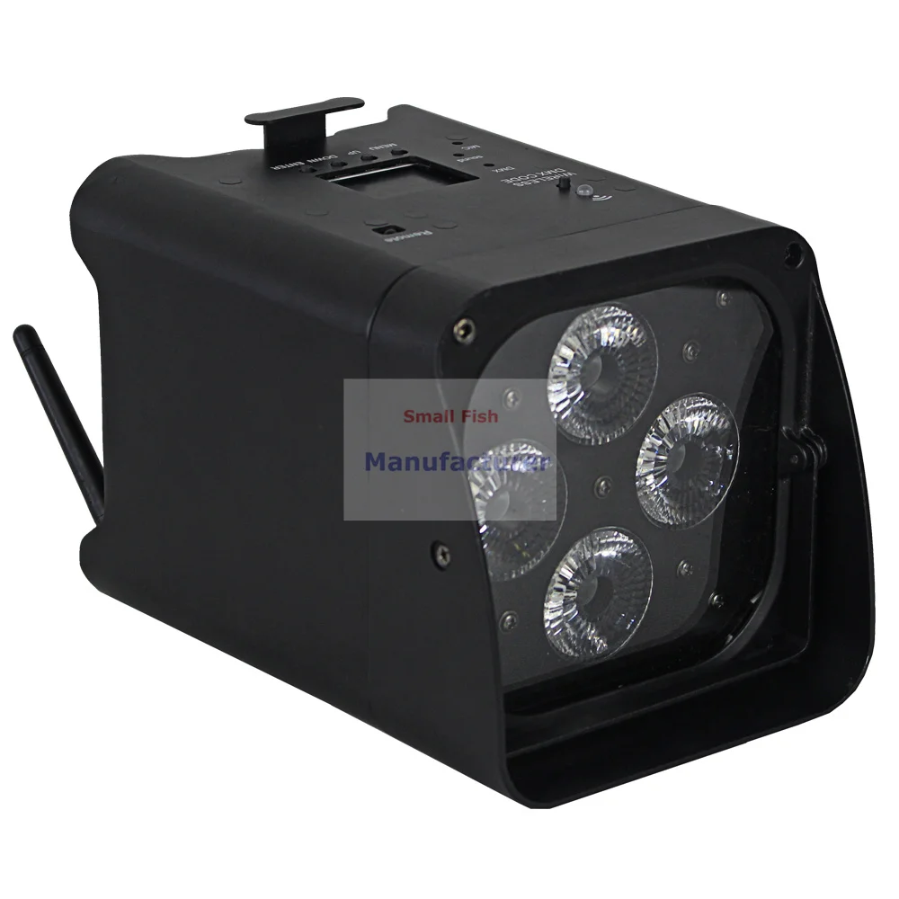4 шт./лот American DJ Par 4x10 Вт RGBWA-UV 6 цветов светодиодный беспроводной аккумулятор Light 0-30
