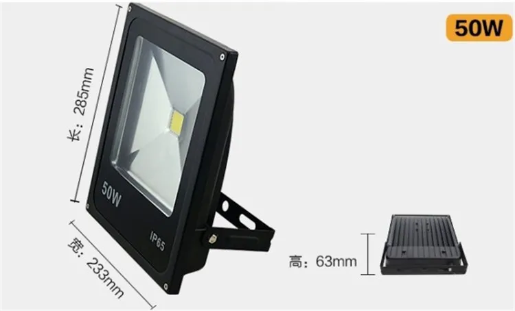 Светодио дный Светодиодный прожектор 10W 20W 30W 50W 100 Вт COB светодио дный Светодиодный прожектор Наружное освещение проектор отражатель сад Squarer настенный светильник