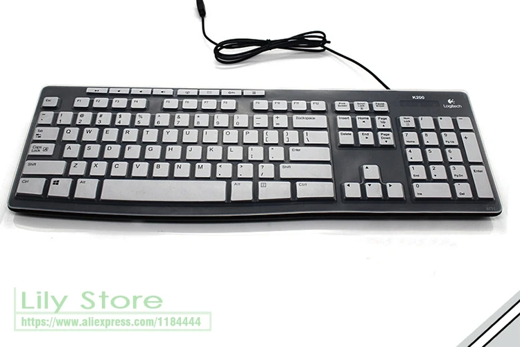 Силиконовый пылезащитный механический чехол для клавиатуры Logitech MK275 MK270 MK260 MK200 K200