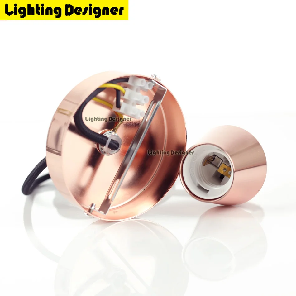 Новый Медный алюминиевый подвесной светильник E27 держатель лампы 220 В