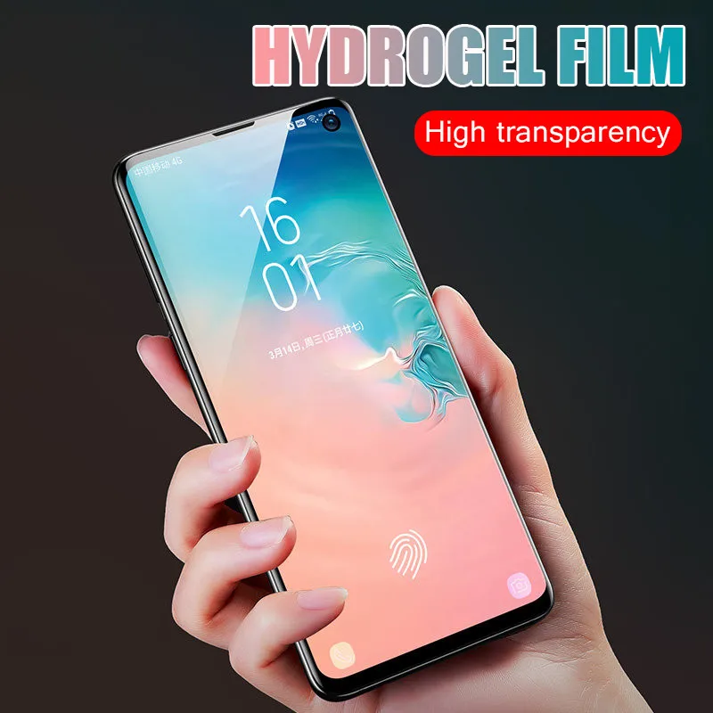 Полное покрытие гидрогель пленки на для samsung Galaxy S10 S9 S8 плюс Экран протектор фильм