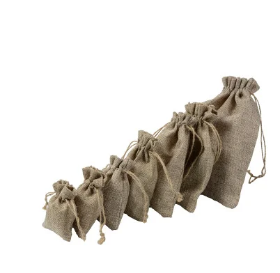 20pcs small sack to wrap a Gift Candy Bags Wedding Party Favor Pouch Birthday Supplies Drawstrings Jute | Дом и сад