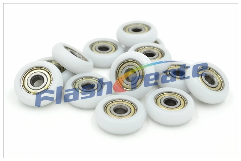 

5pcs Nylon Plastic Pulley 5*21.5*7mm Bore 5mm Bearings 625zz Driven Wheel For Engraving 3D Printer POM Plastic Coated Pulley