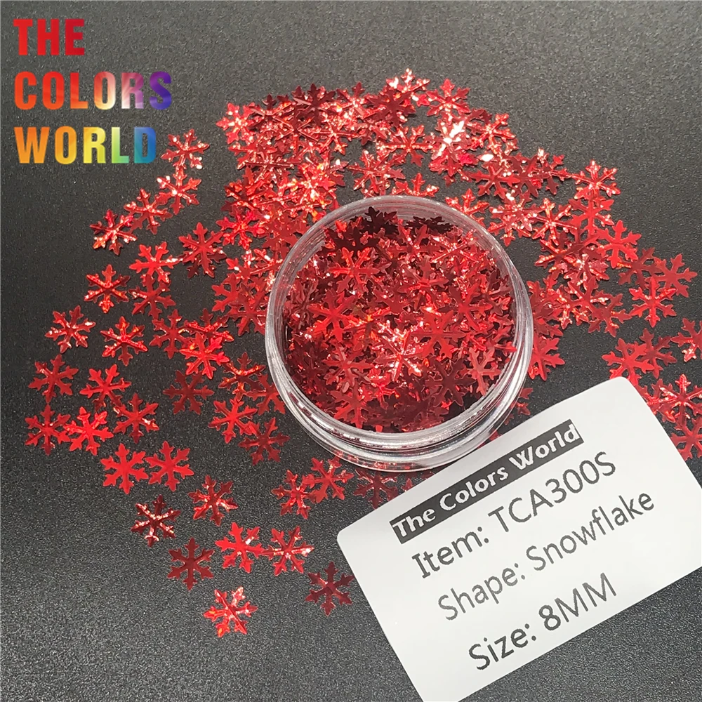 Искусственный Снежинка в форме 8 мм блеск для ногтей украшение гель макияж тела