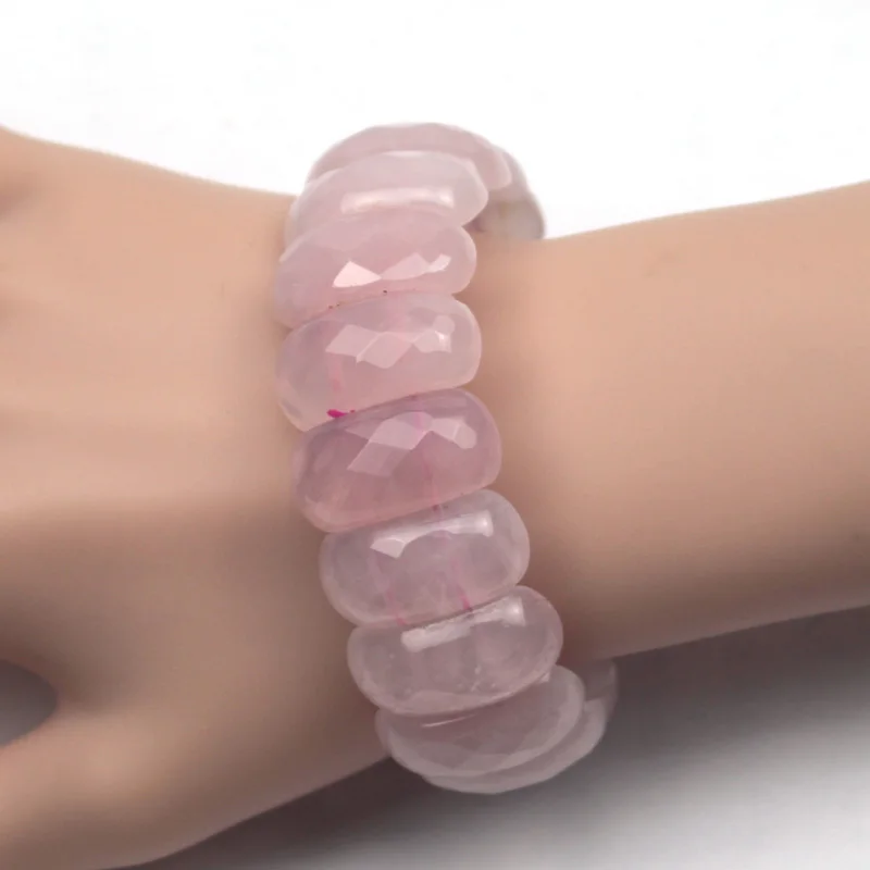 Браслет из натурального камня кварта | Украшения и аксессуары