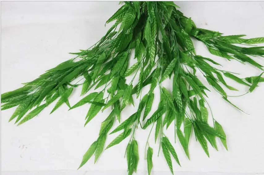 10 pcs Simulation plants can be spliced together The willow Green vine 1.8 meters and 20 leaves wedding decoration