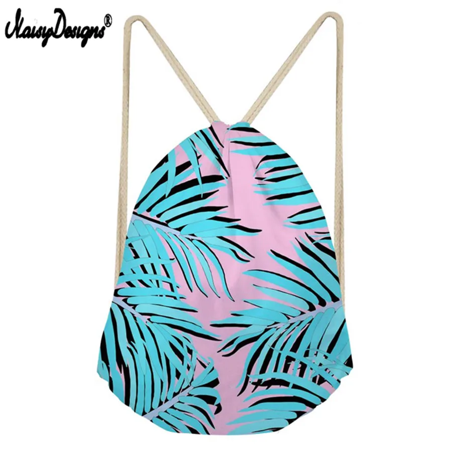 Drawstring Bags For Boys Soft Palm Leaf Multifunction Backpacks Travelling School Kids Mochilas Reusable Produce | Багаж и сумки