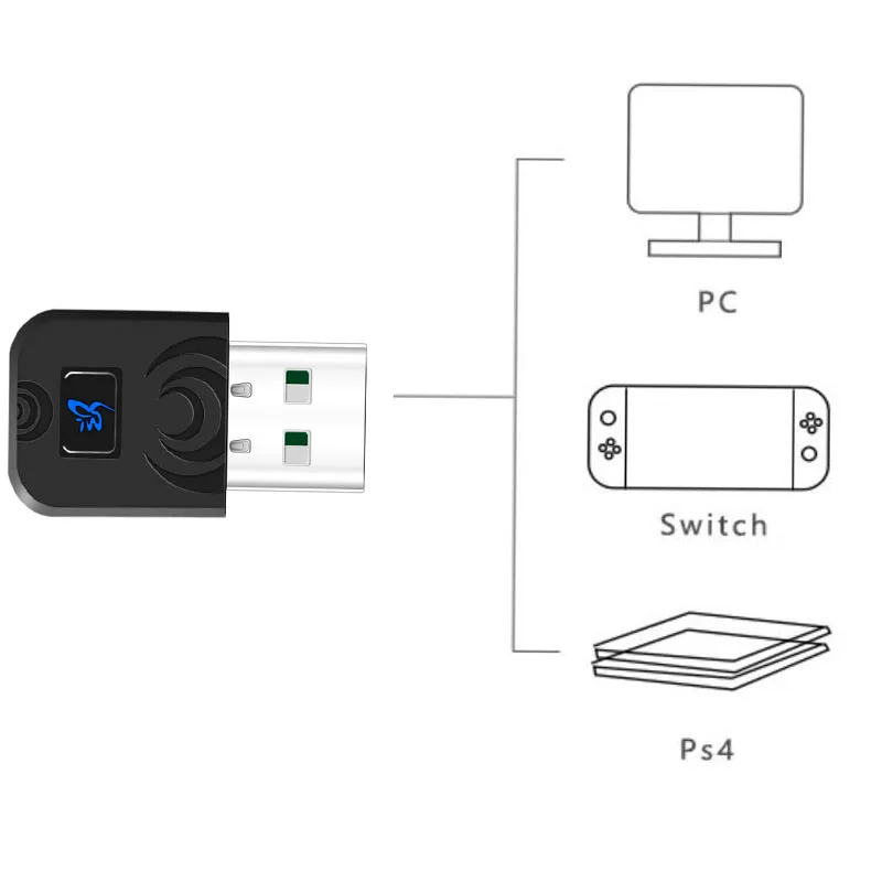 2 4G 10M мини беспроводной Bluetooth USB аудио ключ передатчик приемник для наушников