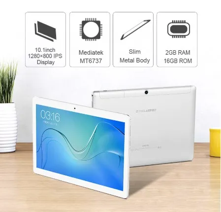 Teclast P10 4G LTE планшет 10 1 дюймов 1280*800 Android 8 OS MTK6737 четырехъядерный 2 Гб ОЗУ 16 ПЗУ