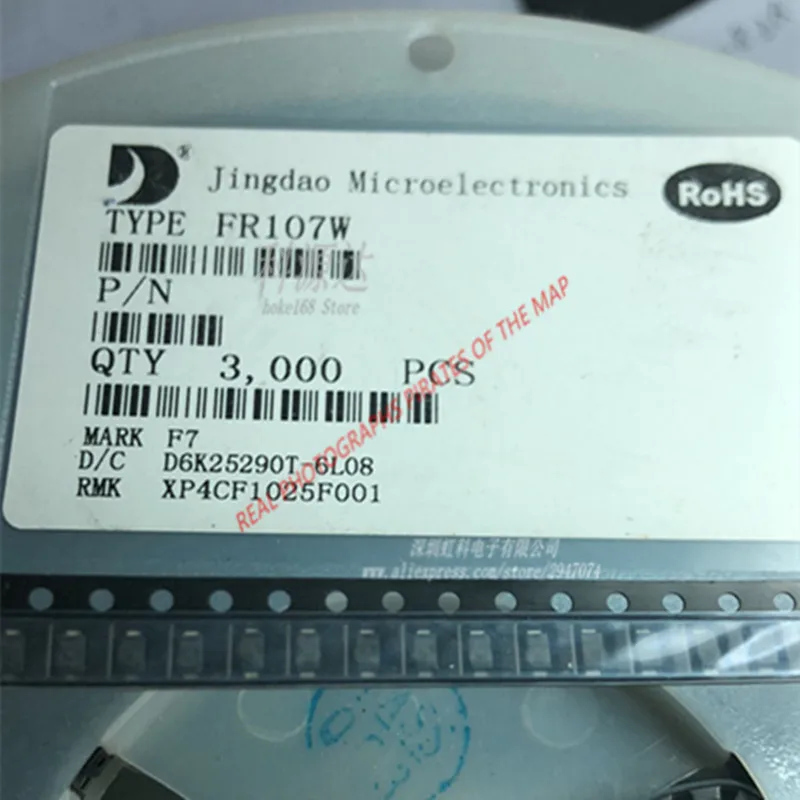 

100 шт./лот FR107 FR107W F7 SOD-123 оригинал в наличии