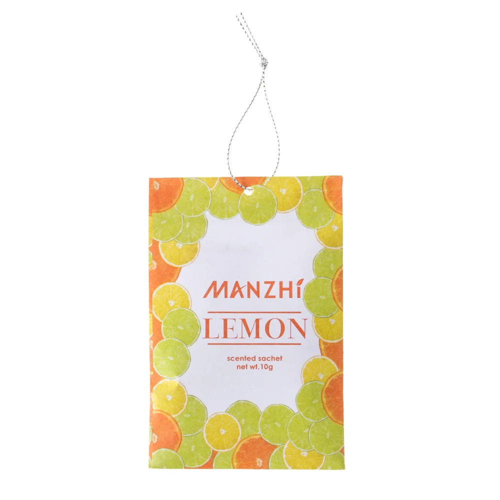 Lemon 3 упаковки натуральных ароматов Висячие мешок для специй домашний гардероб дезодорирующие бумажные пакетики ароматерапия мешок шкаф освежители воздуха - Цвет: Lemon
