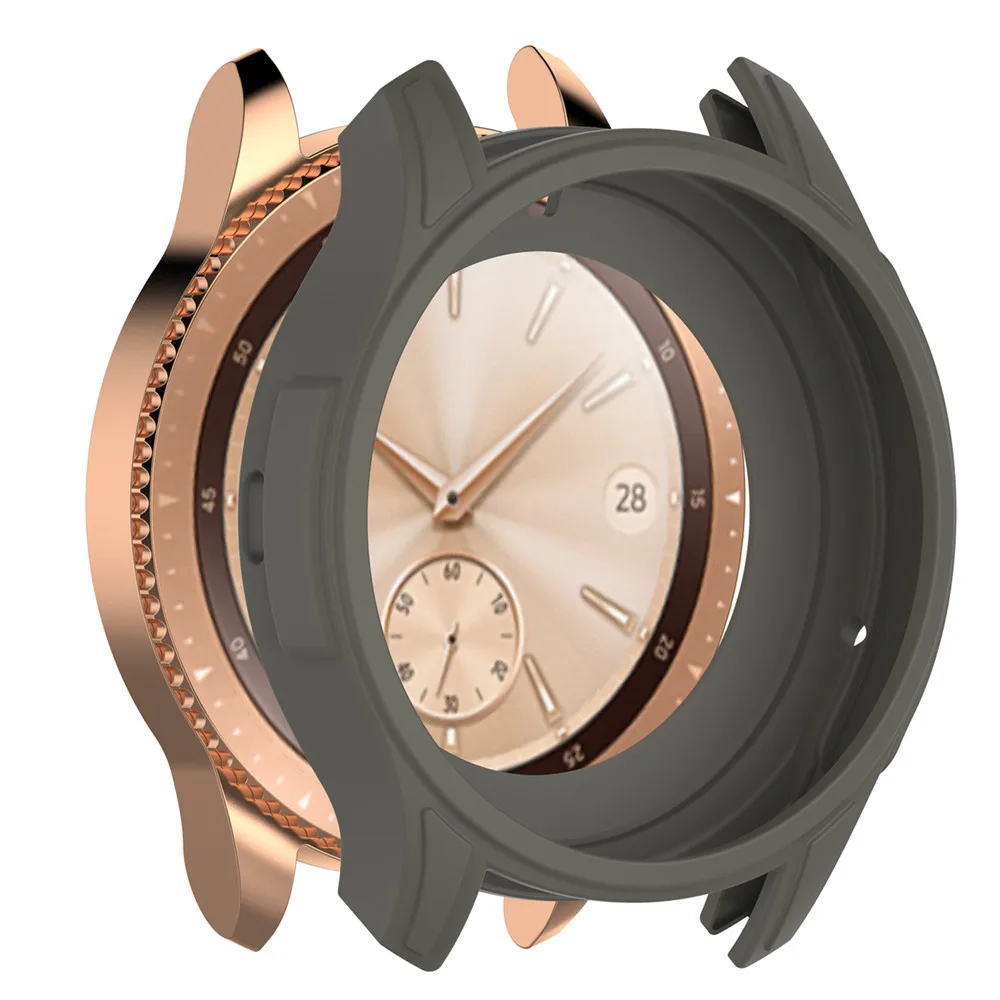 Защитный силиконовый чехол для samsung Galaxy Watch 42 мм SM-R810 SM-R815 8 цветов Сменные чехлы