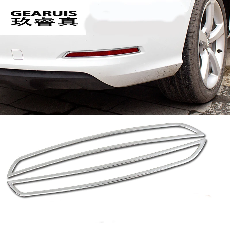 

Стайлинг автомобиля задняя противотуманная фара рамка декоративная крышка отделка автомобиля Стайлинг наклейки из нержавеющей стали для ...