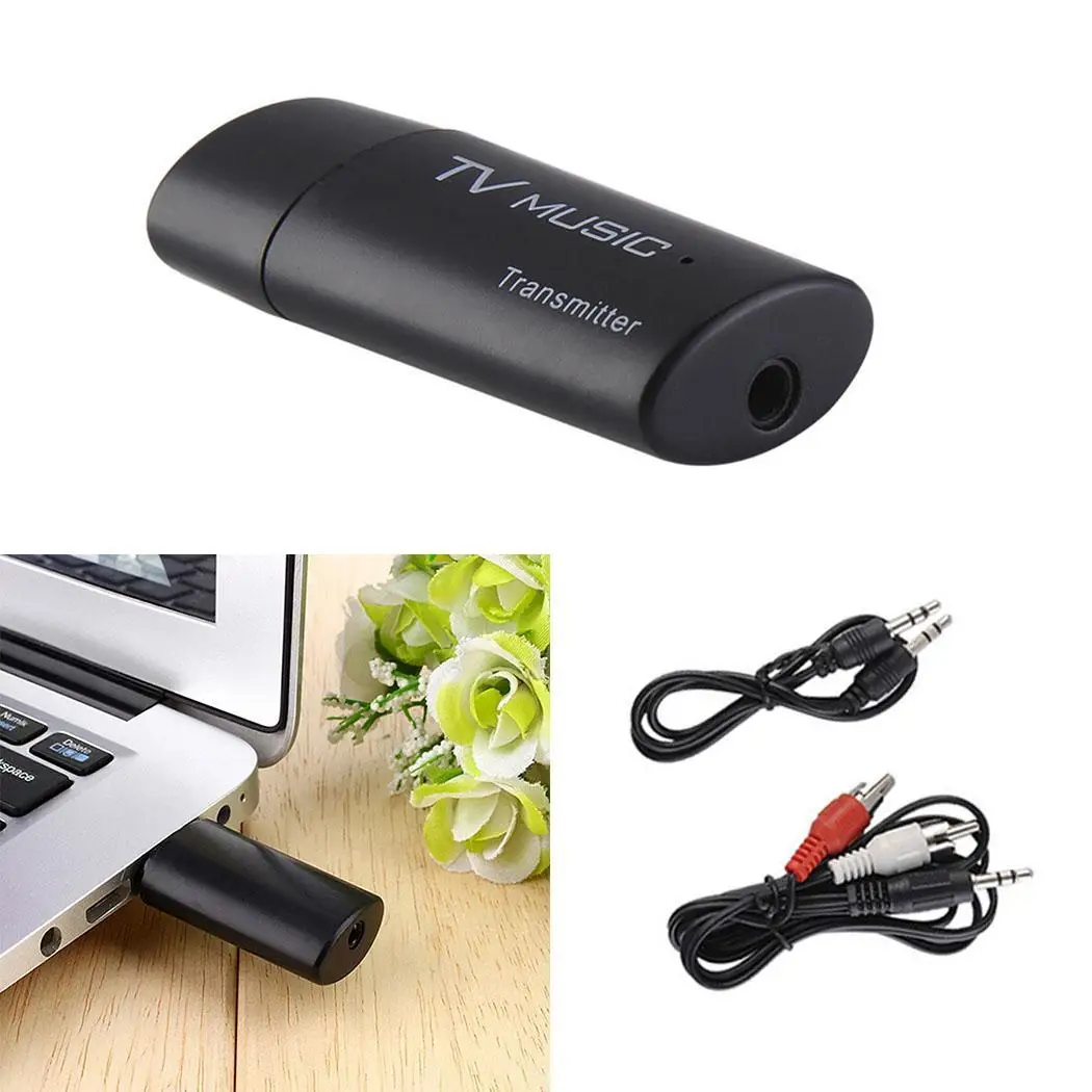 Портативный USB беспроводной Bluetooth аудио передатчик музыкальный стерео