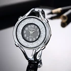 Часы для женщин 2022 роскошный браслет женские часы золото серебро Нержавеющая сталь ремешок Стразы кварцевые часы zegarek damski