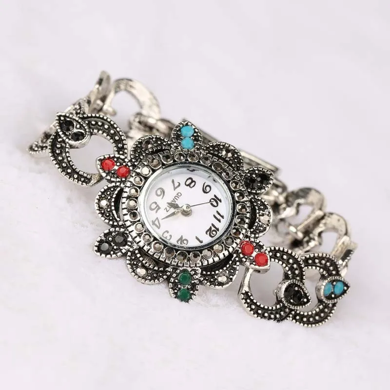 Модные роскошные женские часы большого бренда в винтажном богемном стиле|tibet