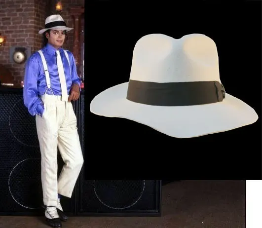Fedora With name Классический МД Майкл Джексон костюм Майкла Джексона на Хэллоуин классические белые полосы обтягивающие вечерние повседневные костюмы полный наряд - Цвет: Fedora With name