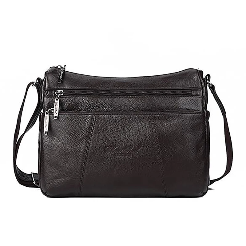 Натуральная кожа модная женская сумка через плечо известный бренд повседневная трендовая сумка через плечо сумка-хобо - Цвет: Coffee