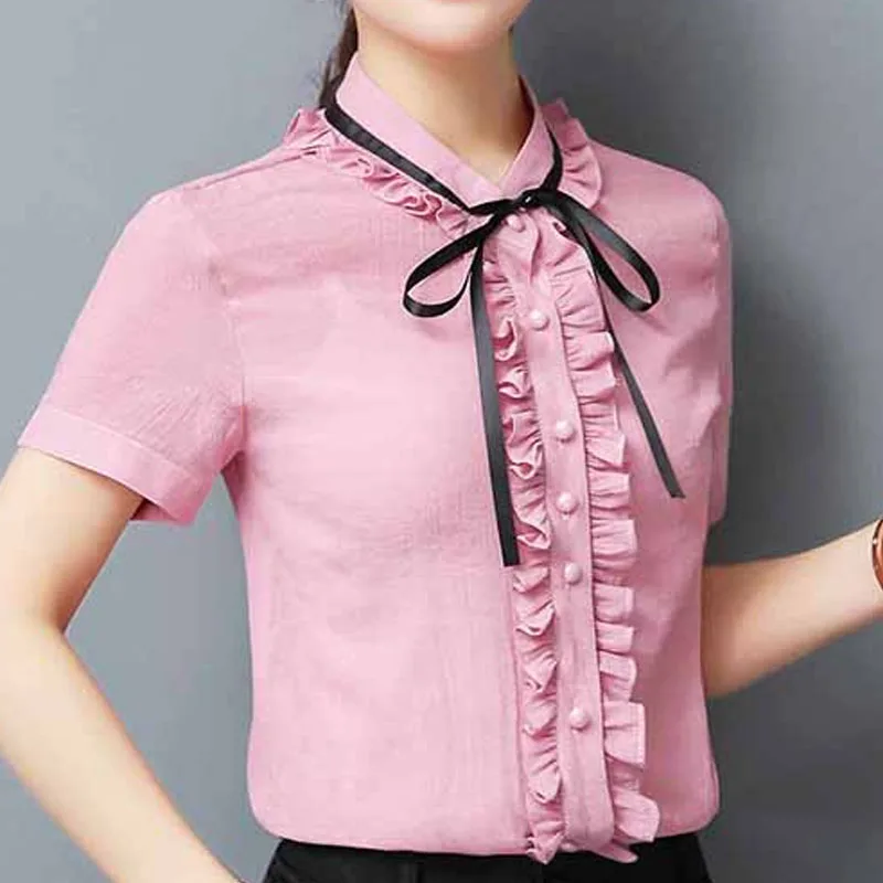 Корейская одежда Женская модная футболка одноцветная короткая рубашка с