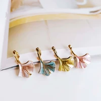 ear drop flower alloy pendant necklace earring accessories charms jewelry component diy handmade material 6pcs