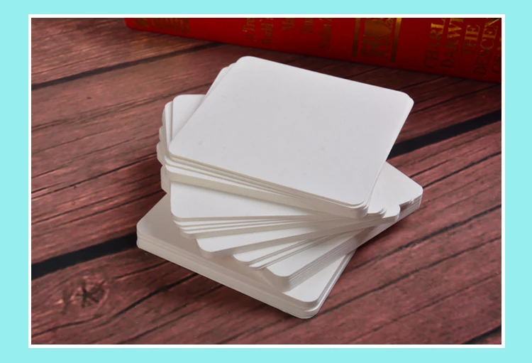 200 PCS Blank Empty White Writing Painting Drawing Diary Notes Memory Cards | Канцтовары для офиса и дома