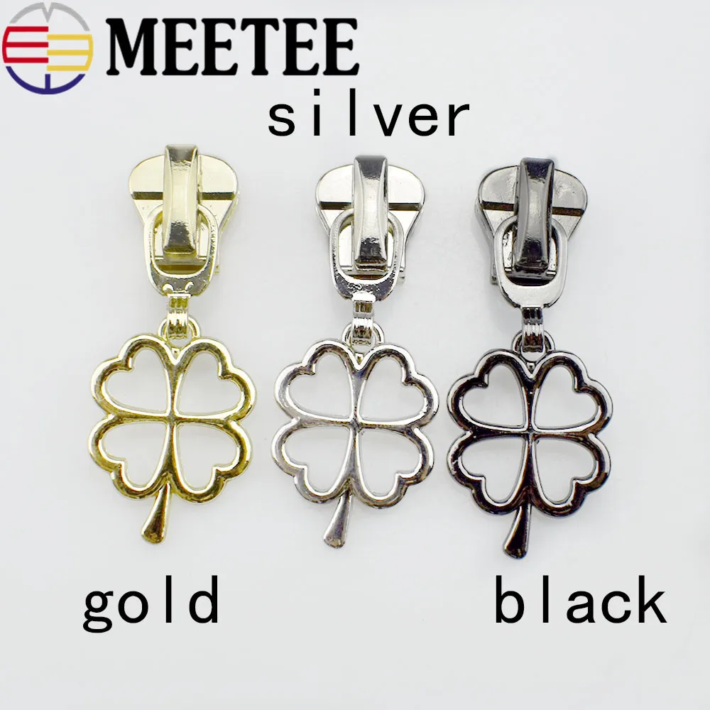10 шт. Meetee 3#5# Fix A Zipper DIY Набор для ремонта слайдера на молнии Замена для сумки для пальто кошелек Чемодан Аксессуары для шитья инструмент F2-7