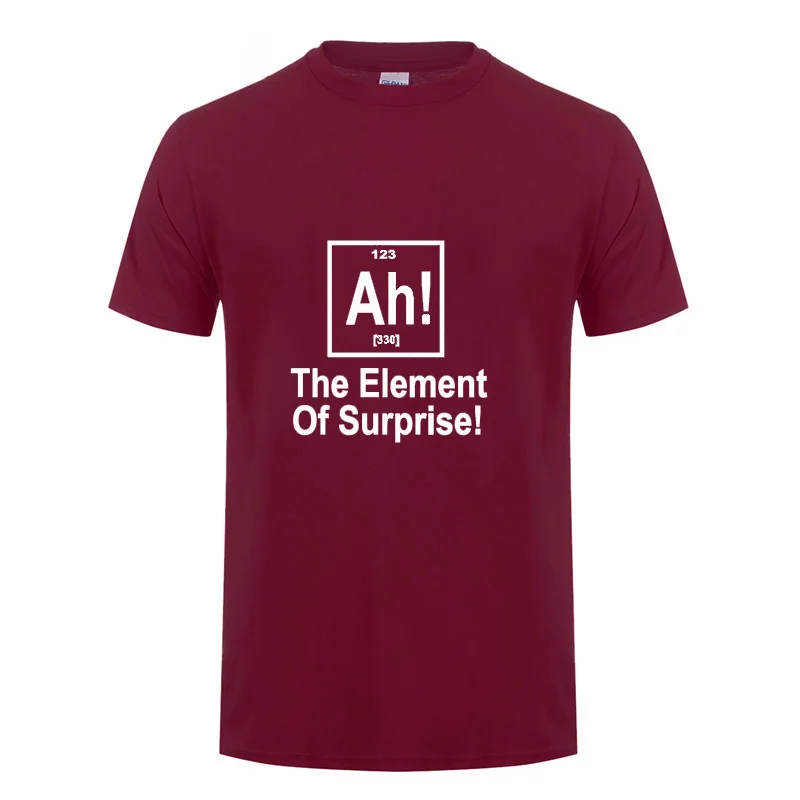 Брендовая футболка с надписью Element Of Surprise и Geek Science забавный подарок на день