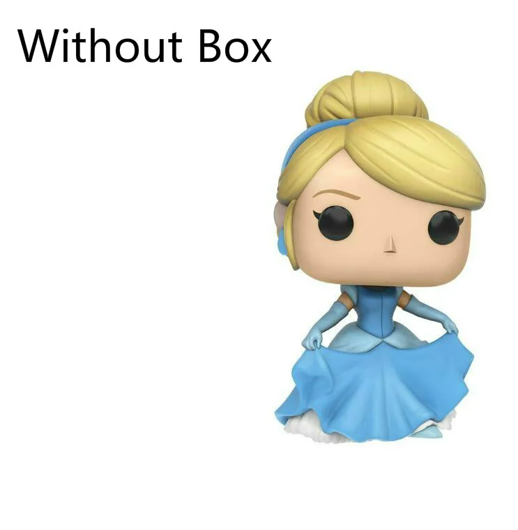 No Box Funko Поп принцесса кукла Коллекционная модель мальчик игрушки Золушка, Рапунцель, Эльза Анна винил Действие Детская игрушка-фигурка - Цвет: No Box