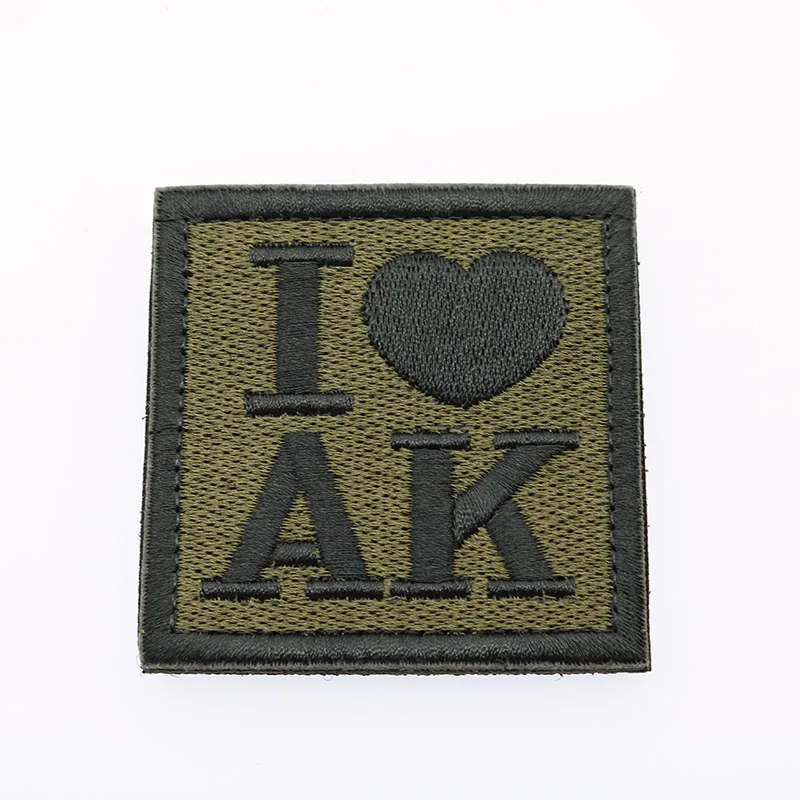 1 шт. эмблема Я люблю АК 5 8*5 8 см| |