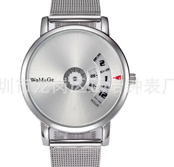 Mesh White Новинка, модные топ Брендовые Часы Paidu с поворотным механизмом, наручные часы со стальным ремешком, модные спортивные часы для мужчин и женщин, часы унисекс в подарок - Цвет: Mesh White